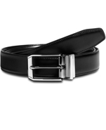 Belt, Reversible Squared Gunmetal Buckle Belt