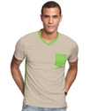 T-Shirt, Color-Blocked Short-Sleeved Tee