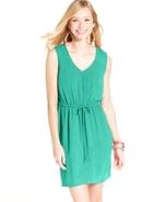 BeBop Juniors Dress, Sleeveless Swiss-Dot