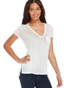 Top, Short-Sleeve V-Neck Pocket Tee