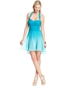 Dress, Sleeveless Ombre Lace Halter
