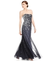 Dress, Strapless Sequin Evening Gown