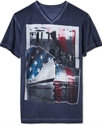 Cut & Sew T Shirt, Scenic City Graphic T-Shirt