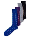 Men's Socks, Spectrum Cross Neat Novelty Print Sin