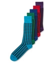 Men's Socks, Single Pack Spectrum Houndstooth Men'