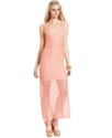 Dress, Yuma Sleeveless V-Neck Sheer-Knit Maxi