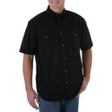 Men's Short Sleeve Solid Woven Shirt