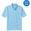 Big Men's Solid Jersey Polo