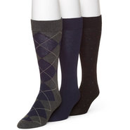 Men's???Argyle Dress Fashion Socks, 3-Pairs