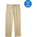 - Big Men's Flat-Front Wrinkle-Resistant Pants