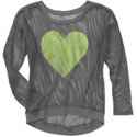 Juniors Neon Screen Mesh Pullover