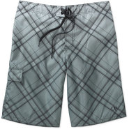 Men's Gradient Plaid Eboard Boardshort