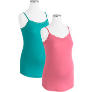 Maternity Lace-Trim Cami, 2-Pack Value Bundle