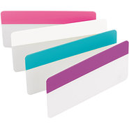Post-it 3  x 1-1/2  Durable File Tabs, Pink, White