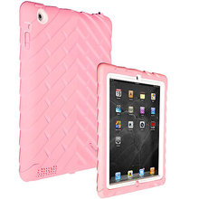 GumDrop Drop Series Case for iPad 3, Pink and Whit