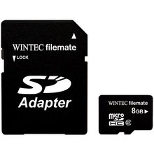 Filemate 8GB Micro SDHC Memory Card with SD Adapte