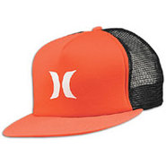 Color Block Trucker Snapback - Mens - Torch Orange