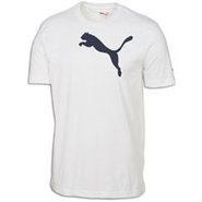 Cat S/S T-Shirt - Mens - White/New Navy