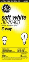 3-Way Soft White Bulb -  30/70/100 Watts (90502)