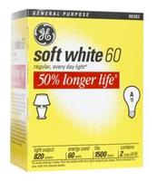60 Watt 2-Pack Long Life Light Bulbs (90302)
