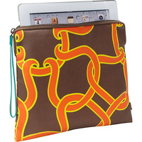 Vintage Tech Pouch Kahki/Orange Status - Echo Lapt