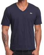 Men L!Ve S/S Jersey V-Neck Tee Navy Medium