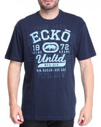 Men Two Times Tee Blue X-Large