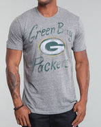 Men Green Bay Packers Gameday Triblend Tee Grey X-