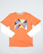 Boys Nike Action Twofer (8-20) Orange Medium
