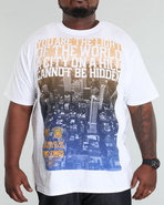 Men Fade Out Tee (B +T) White 3X