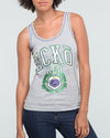 Women Active Tank Top Light Grey X-Large