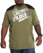 Men Crown Holder Stamp Tee (B&T) Forest Green 4X-L