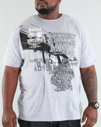 Men Brooklyn Tee (B+T) Grey 5X