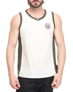 Men Layover Tank Olive Xx-Large