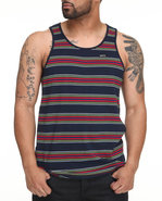 Men Sherman Striped Tank Multi Medium