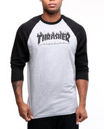 Men Flame Raglan Grey X-Large