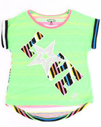 Girls Love Hi-Low Tee (7-16) Green 10/12 (M)