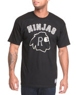 Men Native Crest T-Shirt Black Large