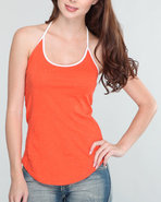 Rvca Women Poppy Tank Orange Small