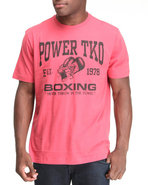 Men Power Boxing Tee Red Medium