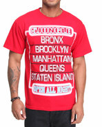 5Ive Jungle Men Neon Tee Red Medium