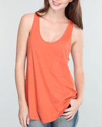Rvca Women Clementine Tank Orange X-Small