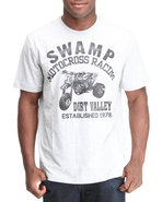 Men Swamp Cross Moto Tee Grey Large