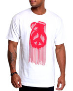 Men Peace Drip Tee White X-Large
