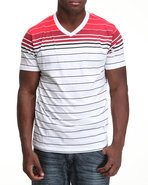 Men V-Neck Engineered V-Neck Tee White Large