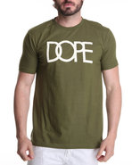 Men Classic Dope Logo Tee Green Small