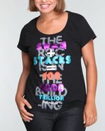 Women Hundred Thousand Trillion Graphic Tee Black 