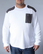 Men Rosetta Long Sleeve Thermal (B +T) White 5X