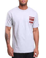Dc Shoes Men Ruggie Pocket Tee Grey Large