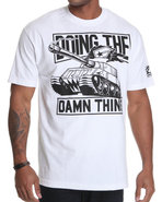 Men Doing The Damn Thing Tee White Large
